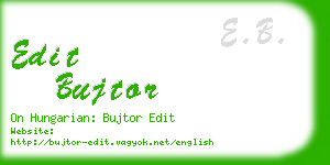 edit bujtor business card